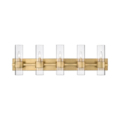 Lawson Bath Vanity Light in Rubbed Brass (5-Light).