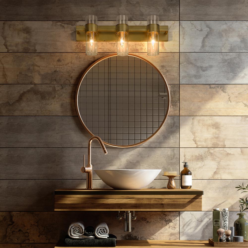 Lawson Bath Vanity Light in bathroom.