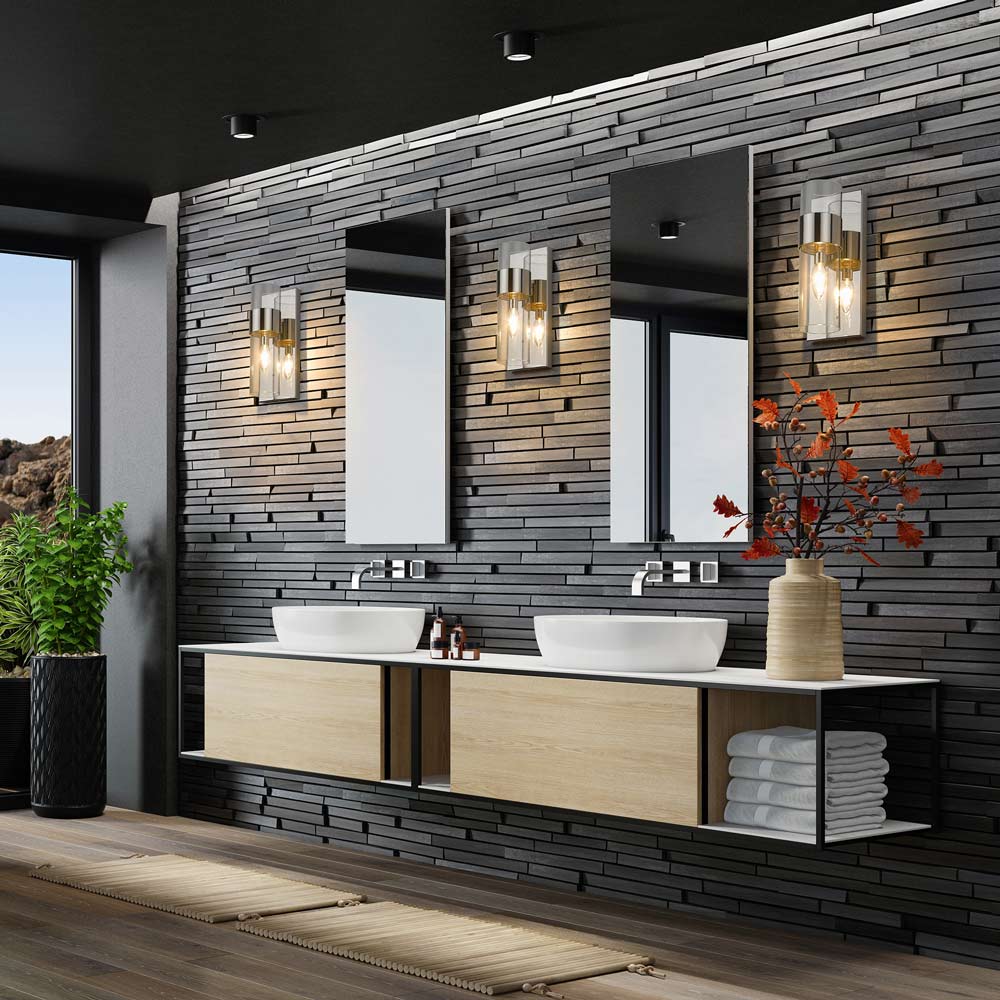 Lawson Bath Wall Light in bathroom.