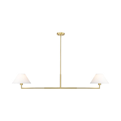 Leila Linear Chandelier in Luxe Gold (62-Inch).