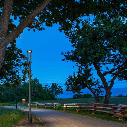 Leland 5011P Outdoor LED Post Light in Outside Area.