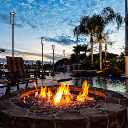 Leland 5011P Outdoor LED Post Light in Outside Area.