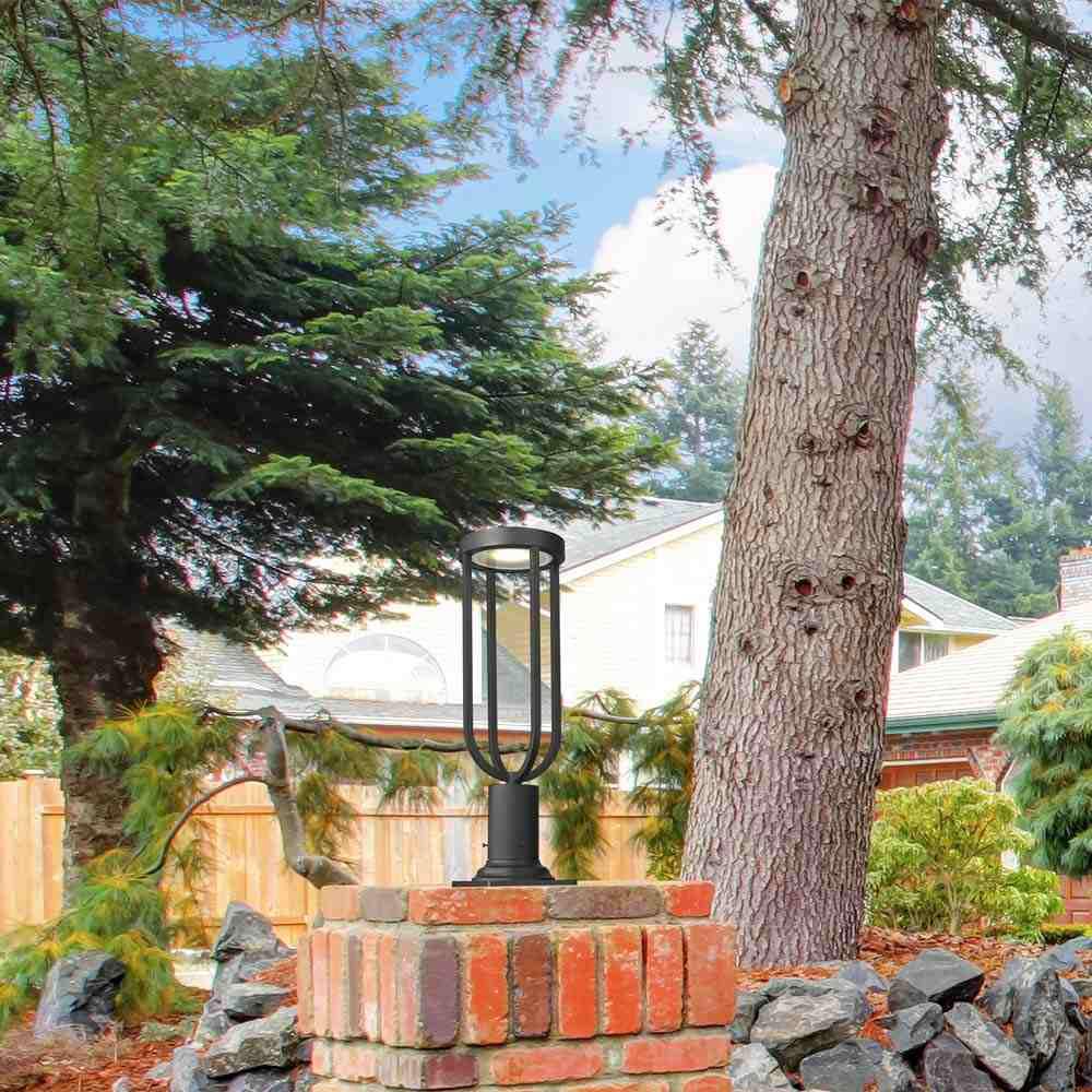 Leland 533PM Outdoor LED Pier Mount Light in Outside Area.