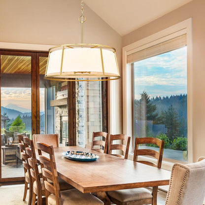 Lenyx Chandelier in dining room.