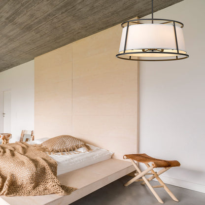 Lenyx Chandelier in bedroom.