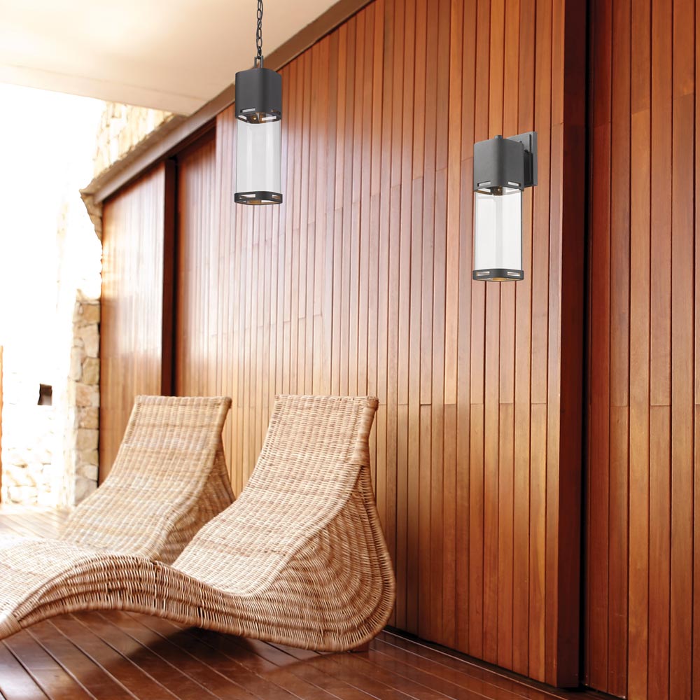 Lestat Outdoor LED Pendant Light in Outside Area.