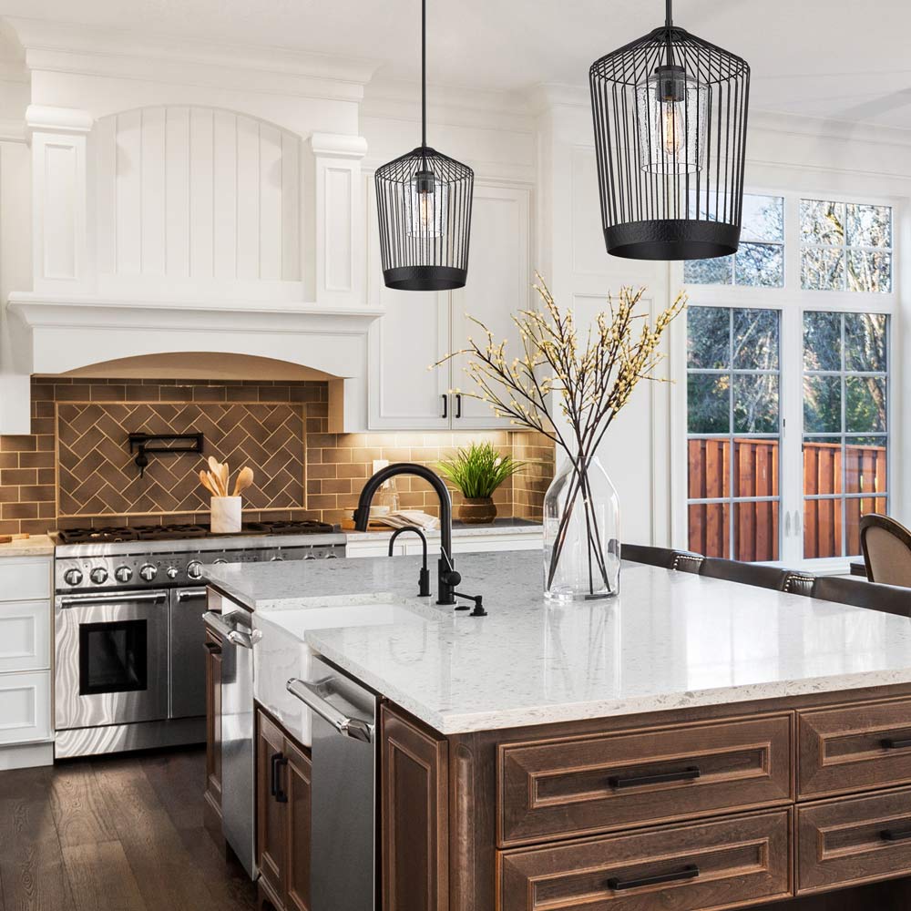 Lido Pendant Light in kitchen.