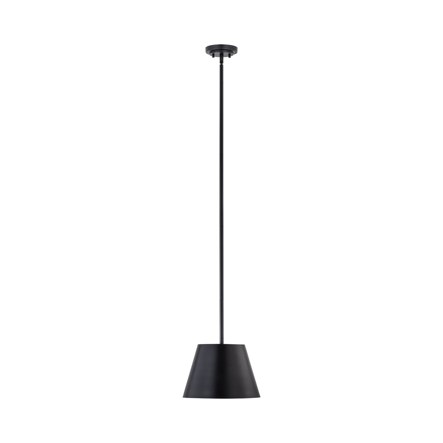 Lilly Pendant Light in Matte Black (12-Inch).
