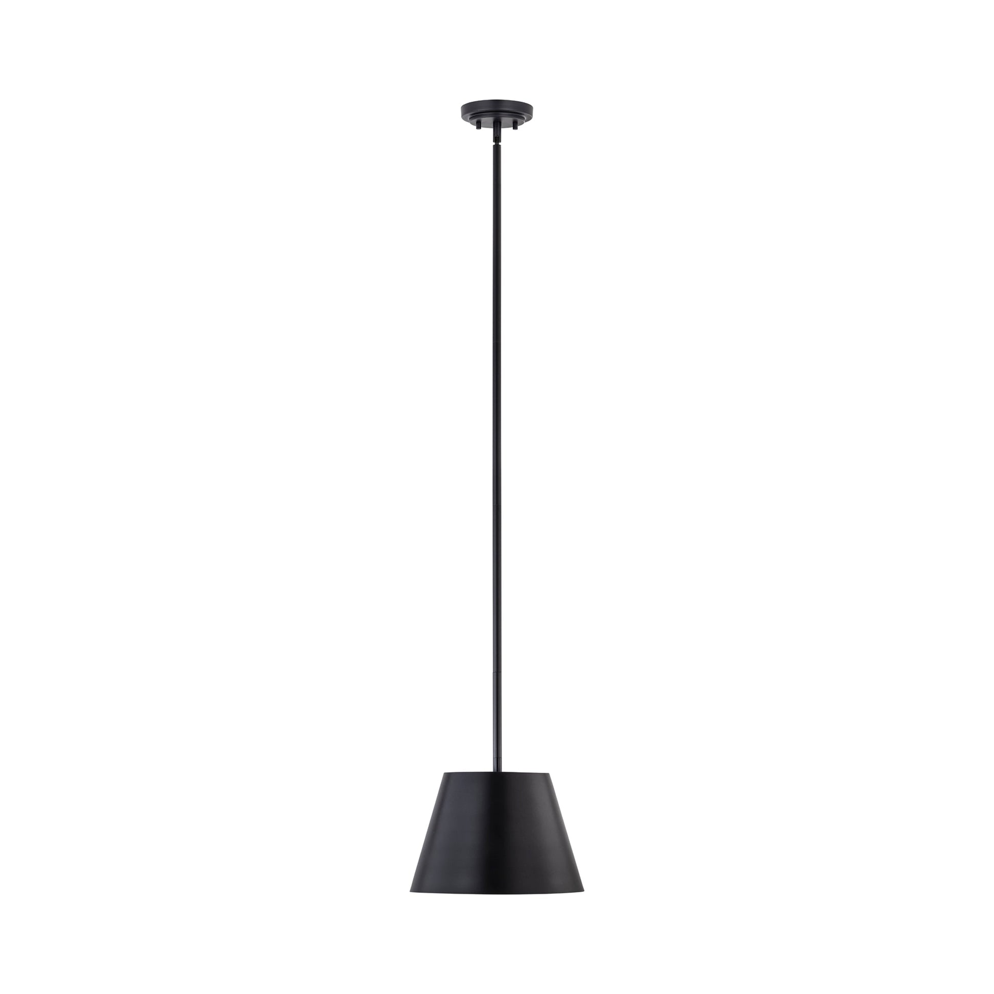 Lilly Pendant Light in Matte Black (12-Inch).