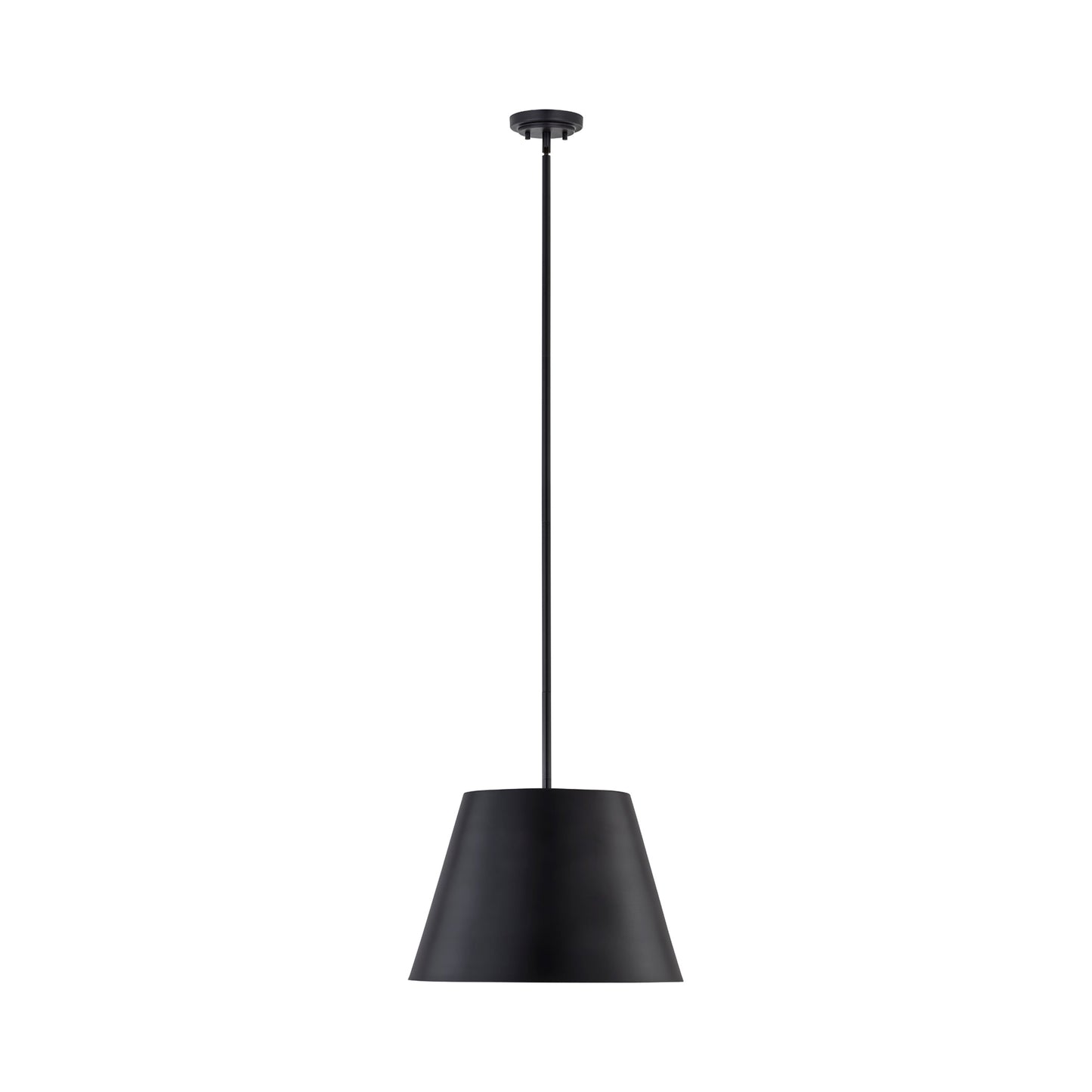 Lilly Pendant Light in Matte Black (18-Inch).