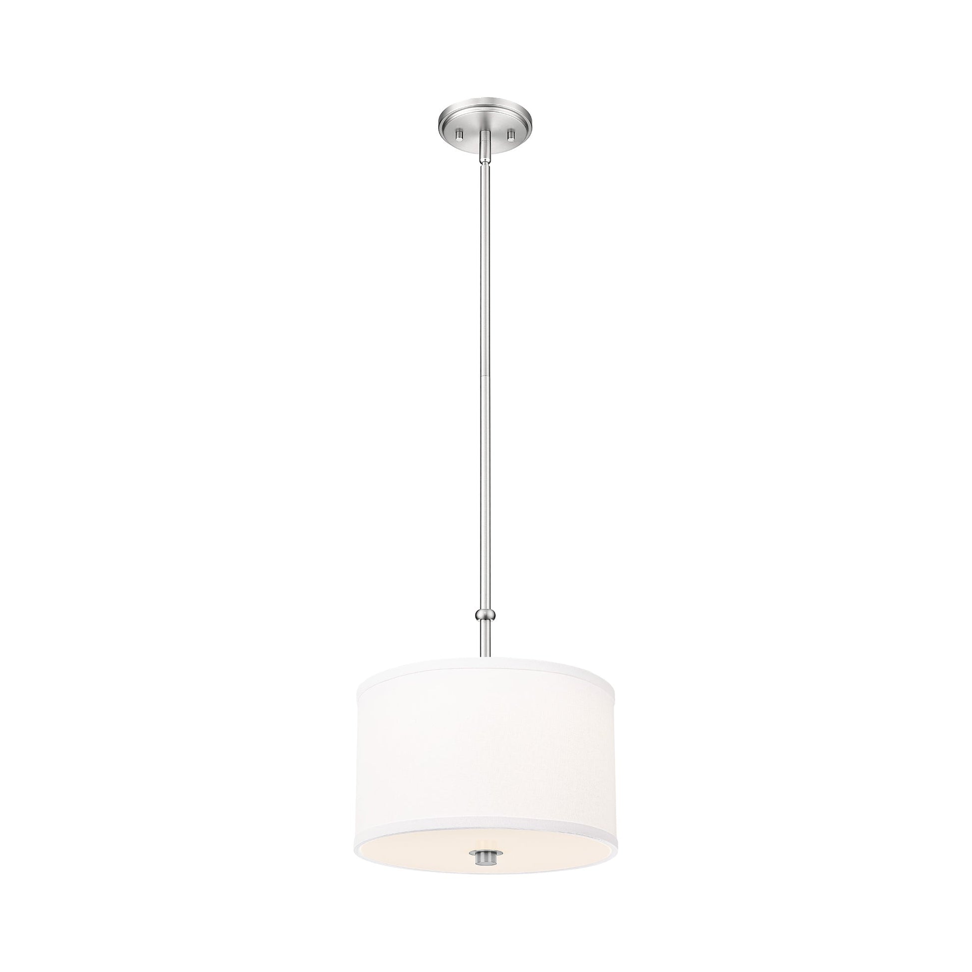 Linden LED Pendant Light in Brushed Nickel (12-Inch).