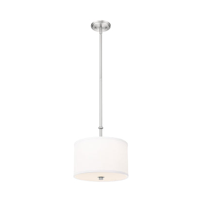 Linden LED Pendant Light in Brushed Nickel (12-Inch).