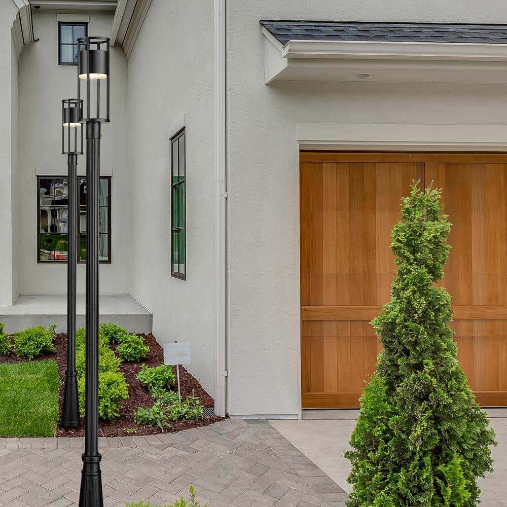 Luca 519P Outdoor LED Post Light in Outside Area.