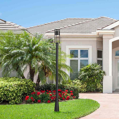 Luca 519P Outdoor LED Post Light in Outside Area.