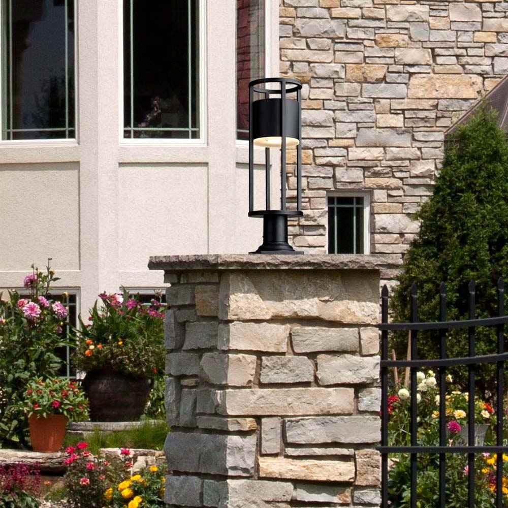 Luca 533PM Outdoor LED Pier Mount Light in Outside Area.