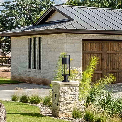 Luca 553PM Outdoor LED Pier Mount Light in Outside Area.