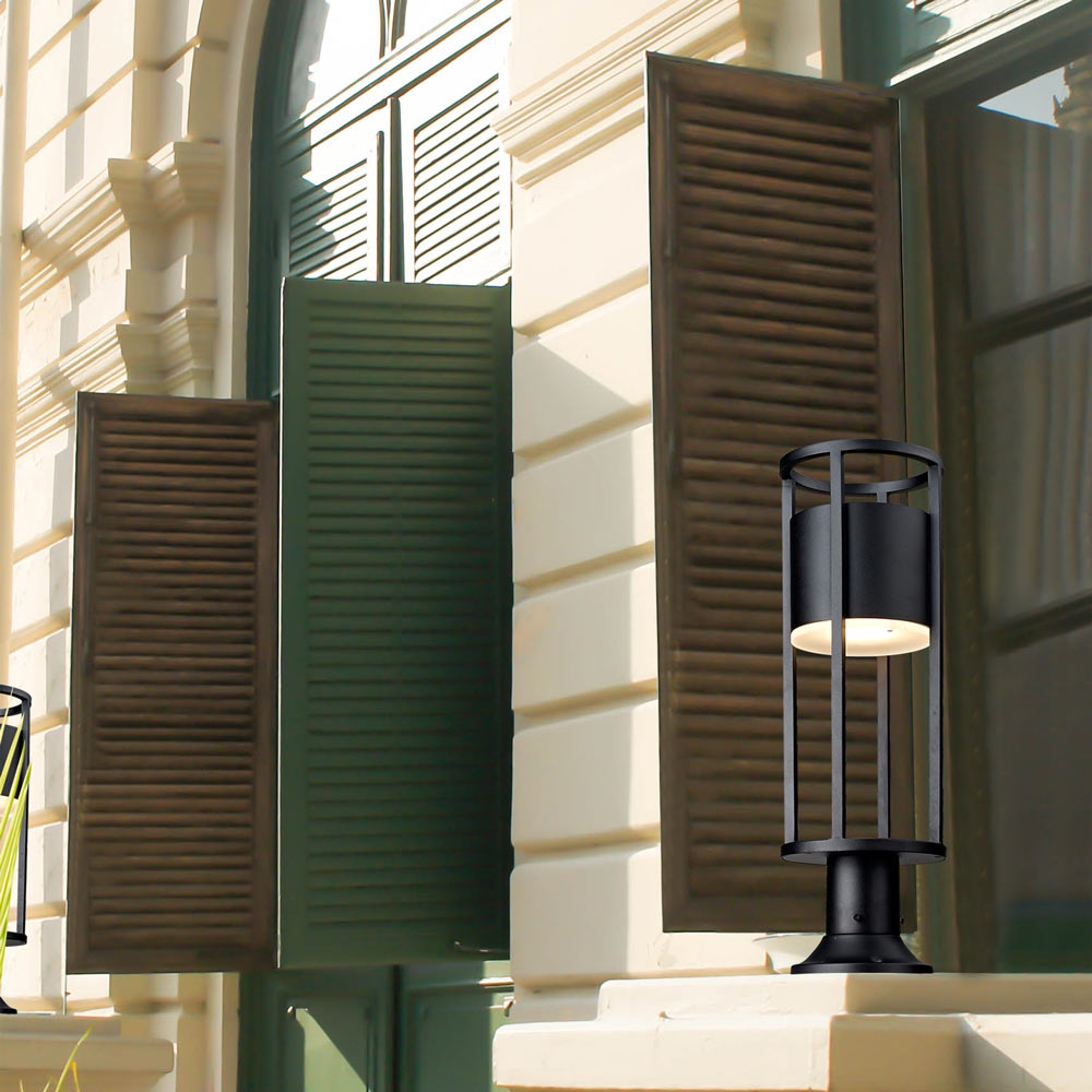 Luca 553PM Outdoor LED Pier Mount Light in Outside Area.