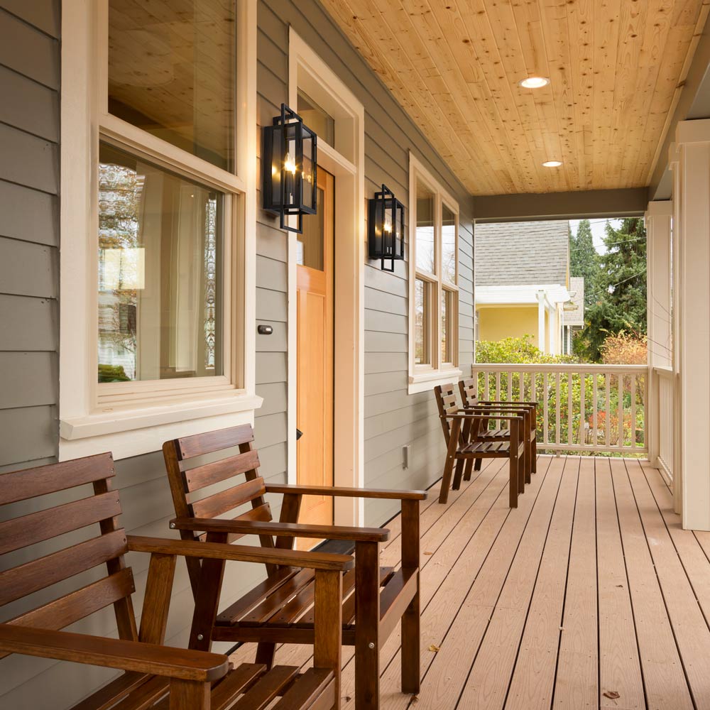 Lucian Outdoor Wall Light in Outside Area.