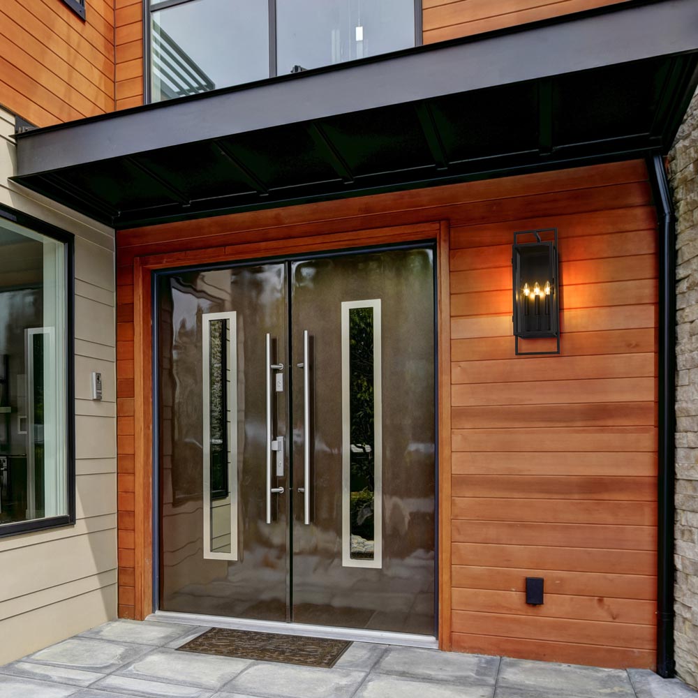 Lucian Outdoor Wall Light in Outside Area.
