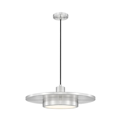 Ludo LED Pendant Light in Brushed Nickel (20-Inch).