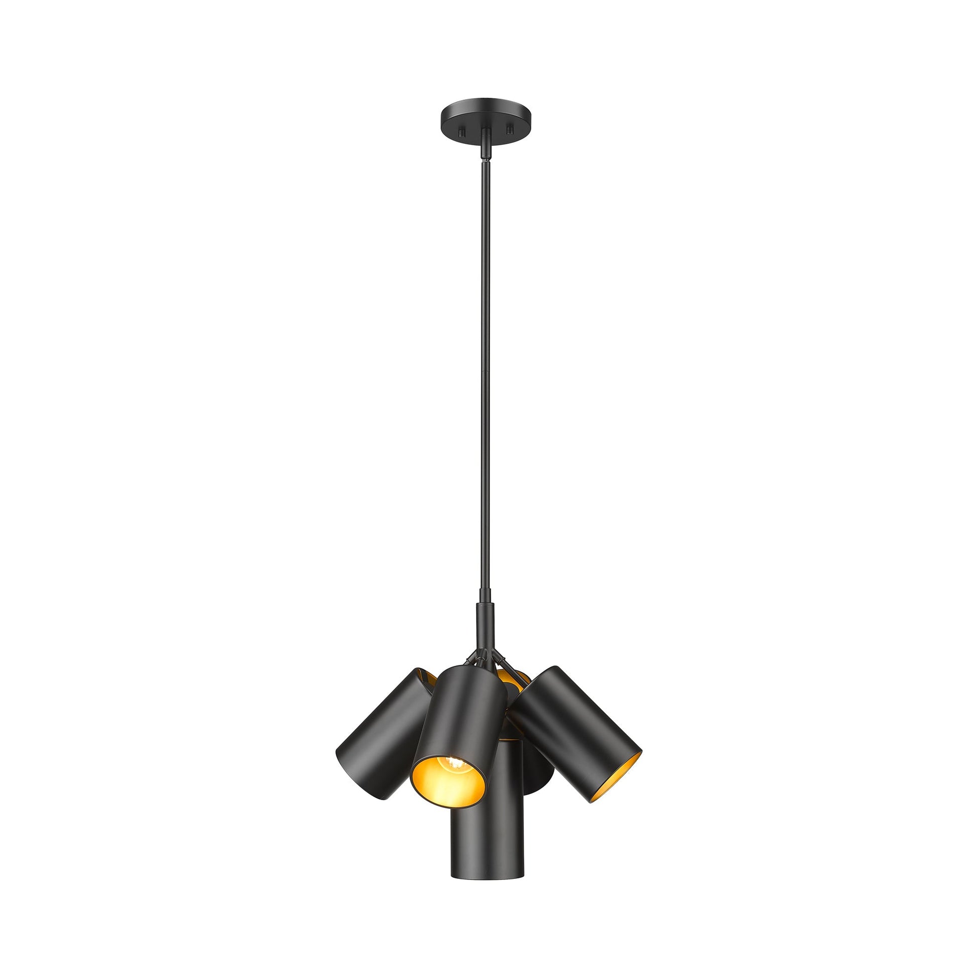 Lumina Chandelier in Matte Black (5-Light).