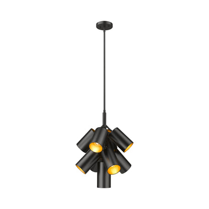 Lumina Chandelier in Matte Black (9-Light).