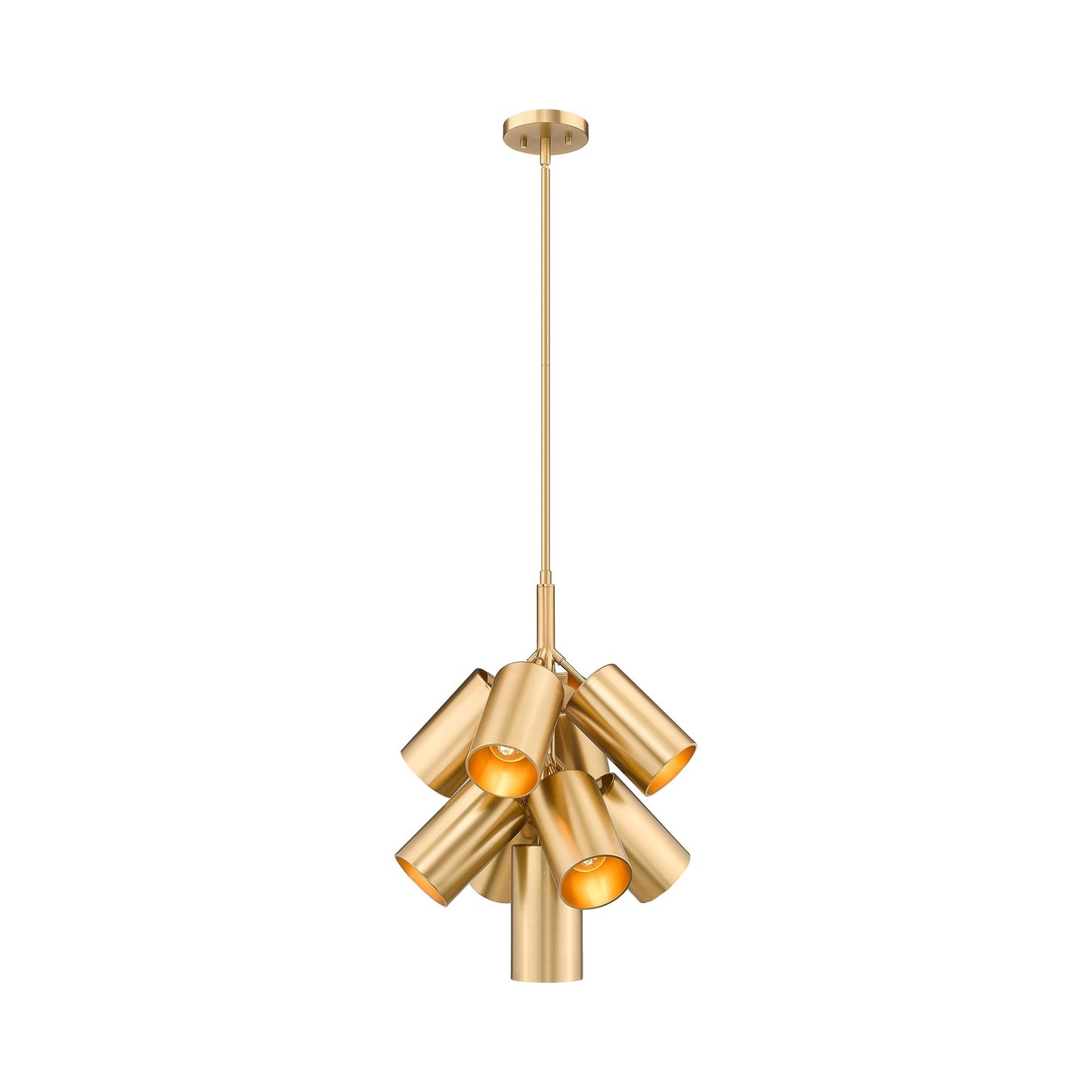 Lumina Chandelier in Modern Gold (9-Light).