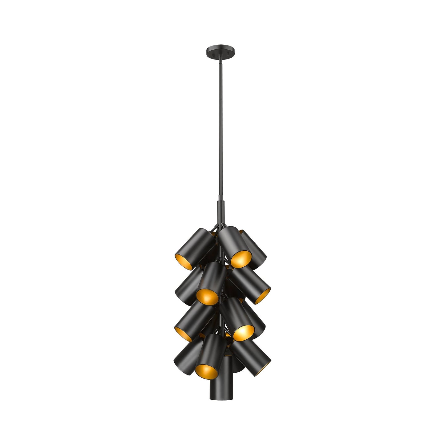 Lumina Chandelier in Matte Black (17-Light).