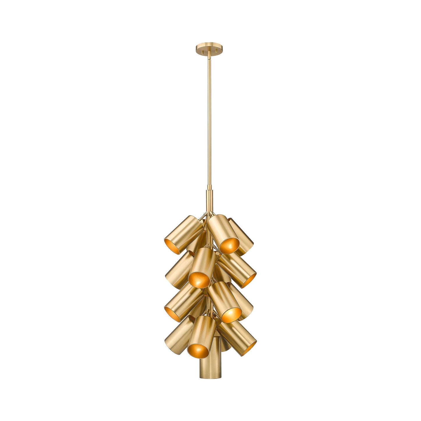 Lumina Chandelier in Modern Gold (17-Light).