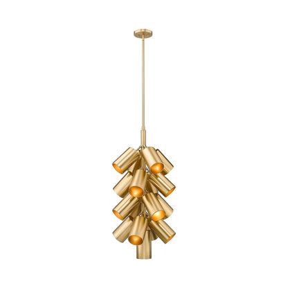 Lumina Chandelier in Modern Gold (17-Light).