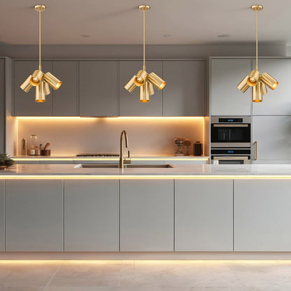 Lumina Chandelier in kitchen.