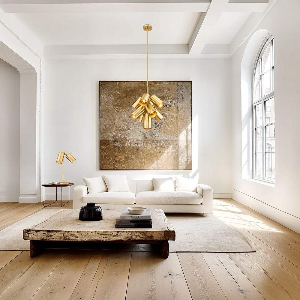 Lumina Chandelier in living room.