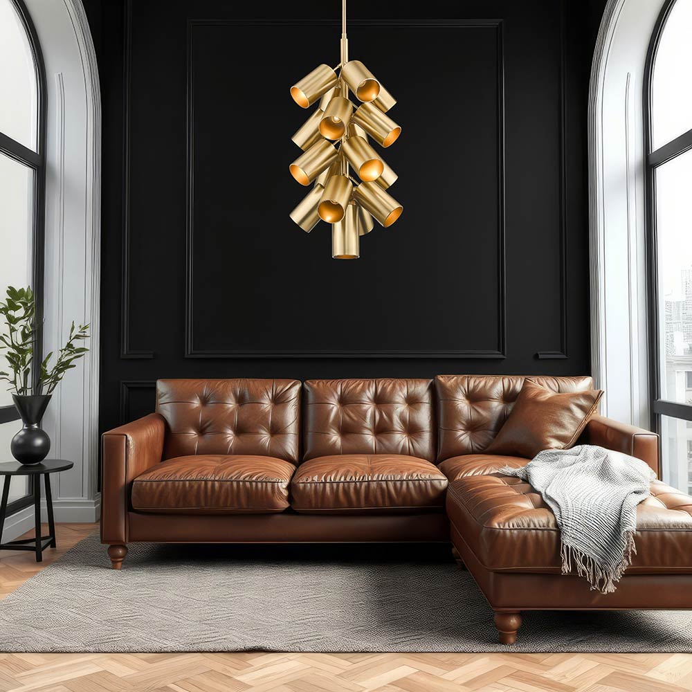 Lumina Chandelier in living room.