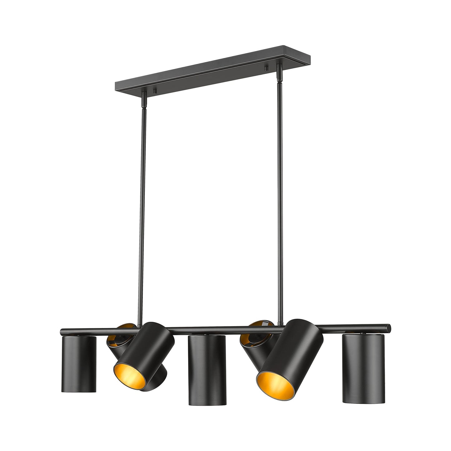 Lumina Linear Chandelier in Matte Black (7-Light).