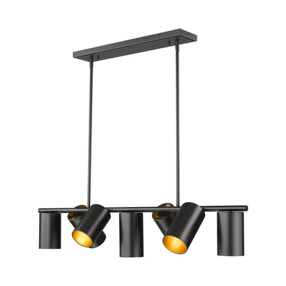 Lumina Linear Chandelier in Matte Black (7-Light).