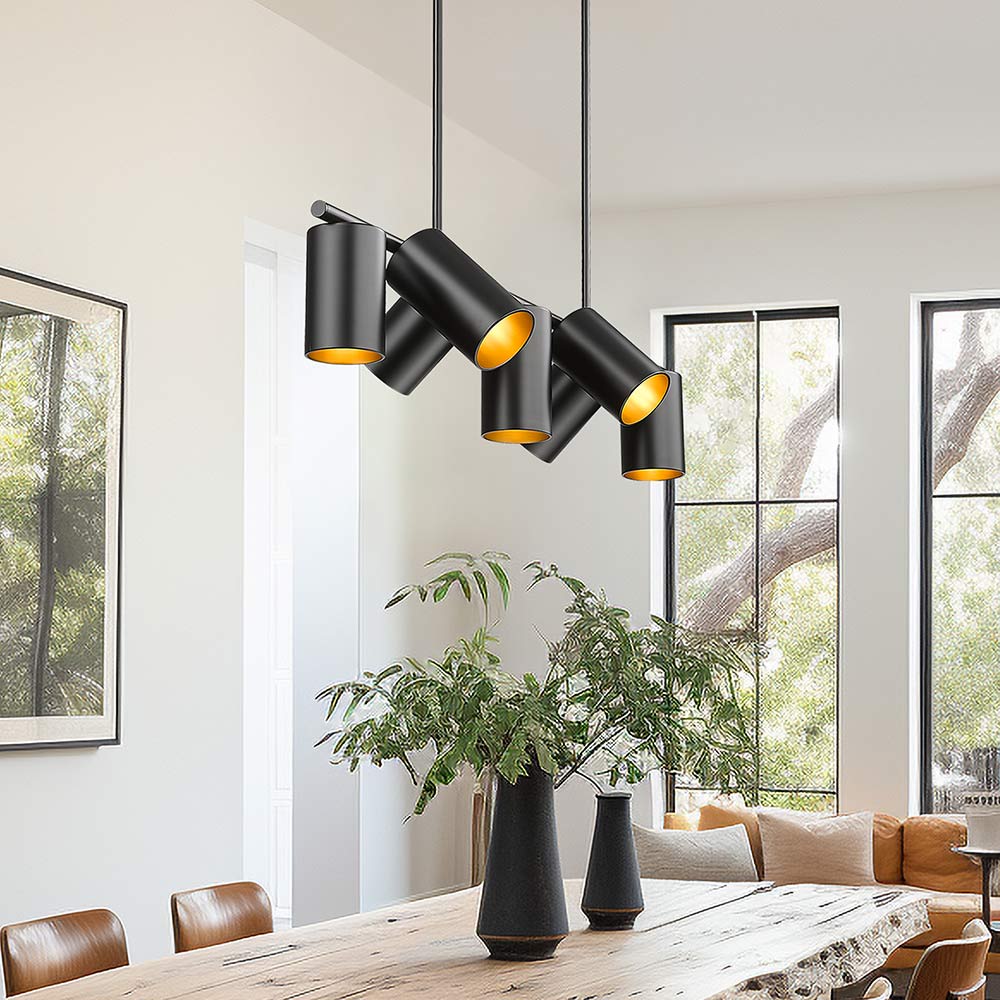 Lumina Linear Chandelier in dining room.