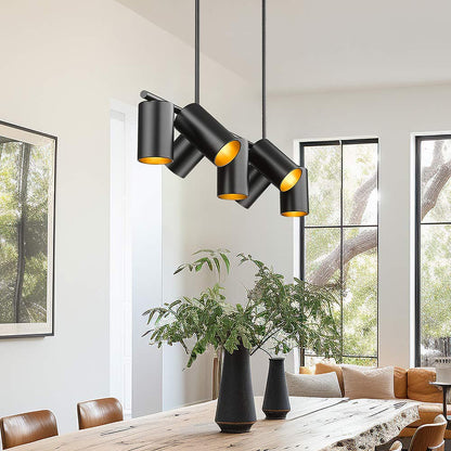 Lumina Linear Chandelier in dining room.