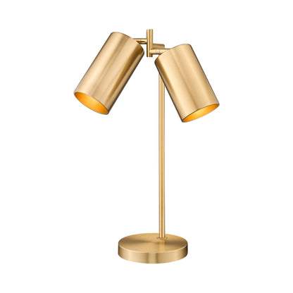Lumina Table Lamp in Modern Gold.