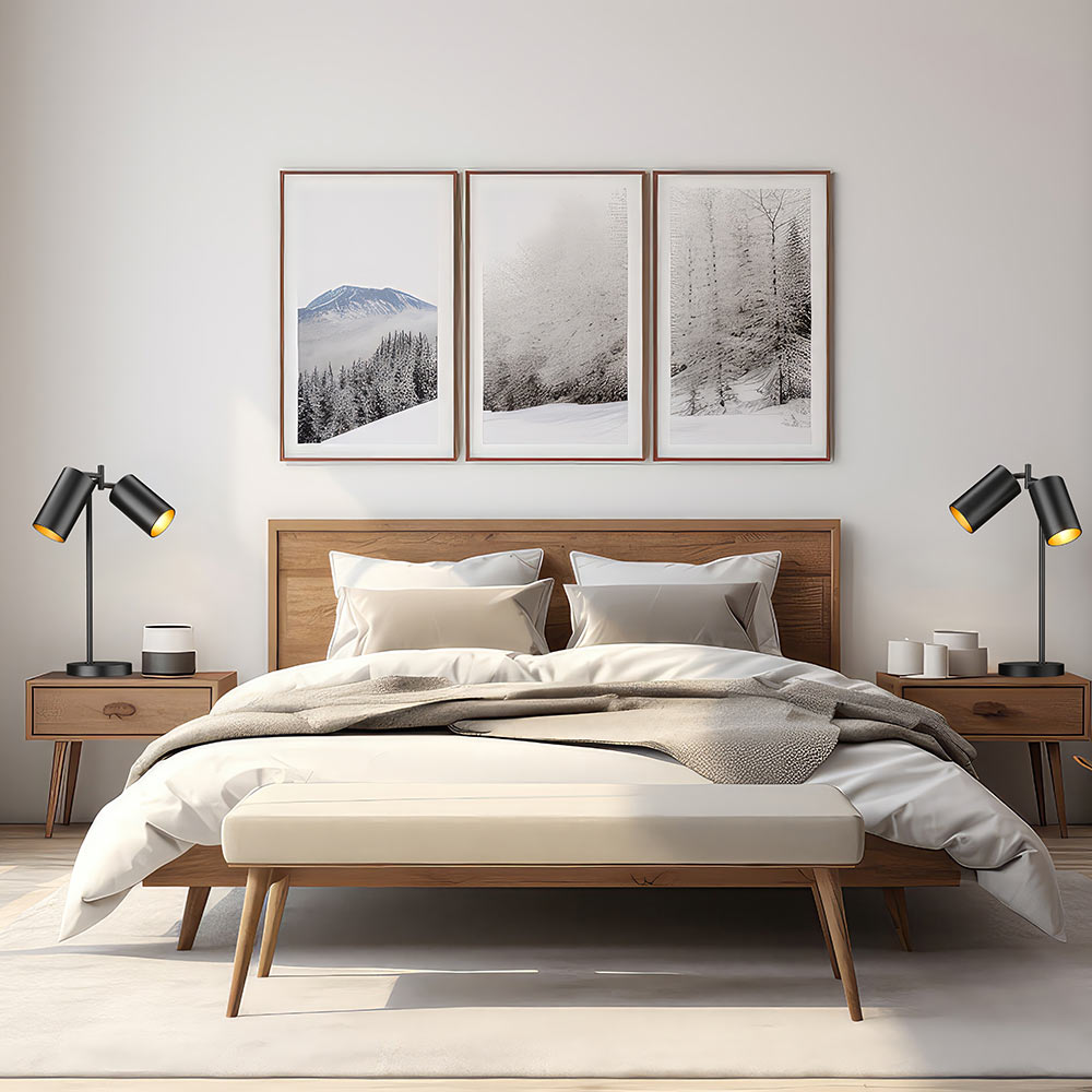 Lumina Table Lamp in bedroom.