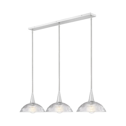 Lunelle Linear Chandelier in Detail.