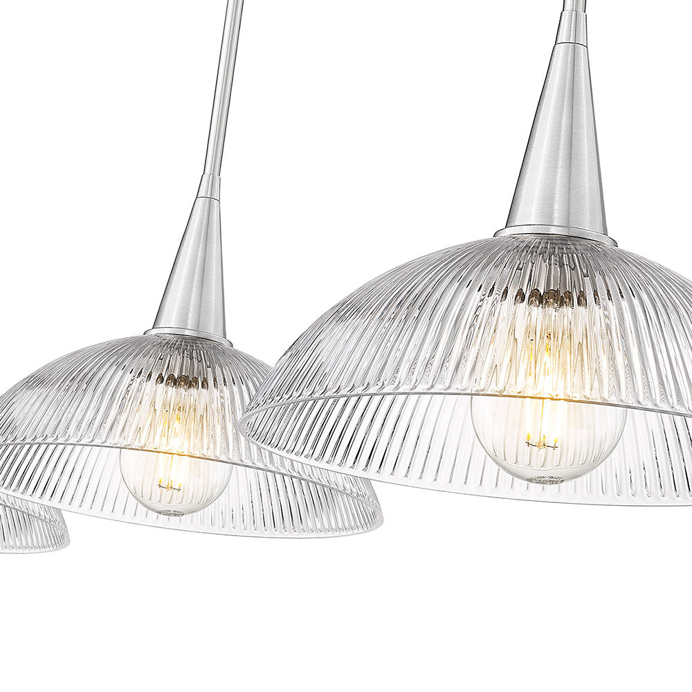 Lunelle Linear Chandelier in Detail.
