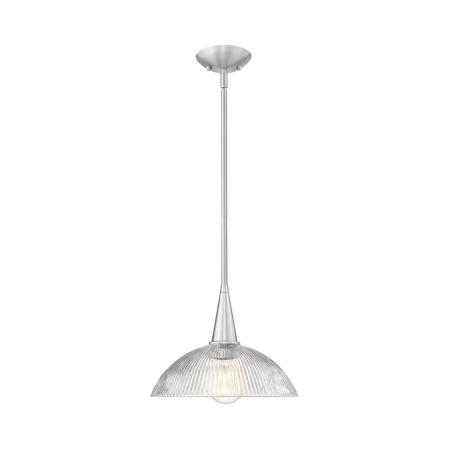 Lunelle Pendant Light in Brushed Nickel (12-Inch).