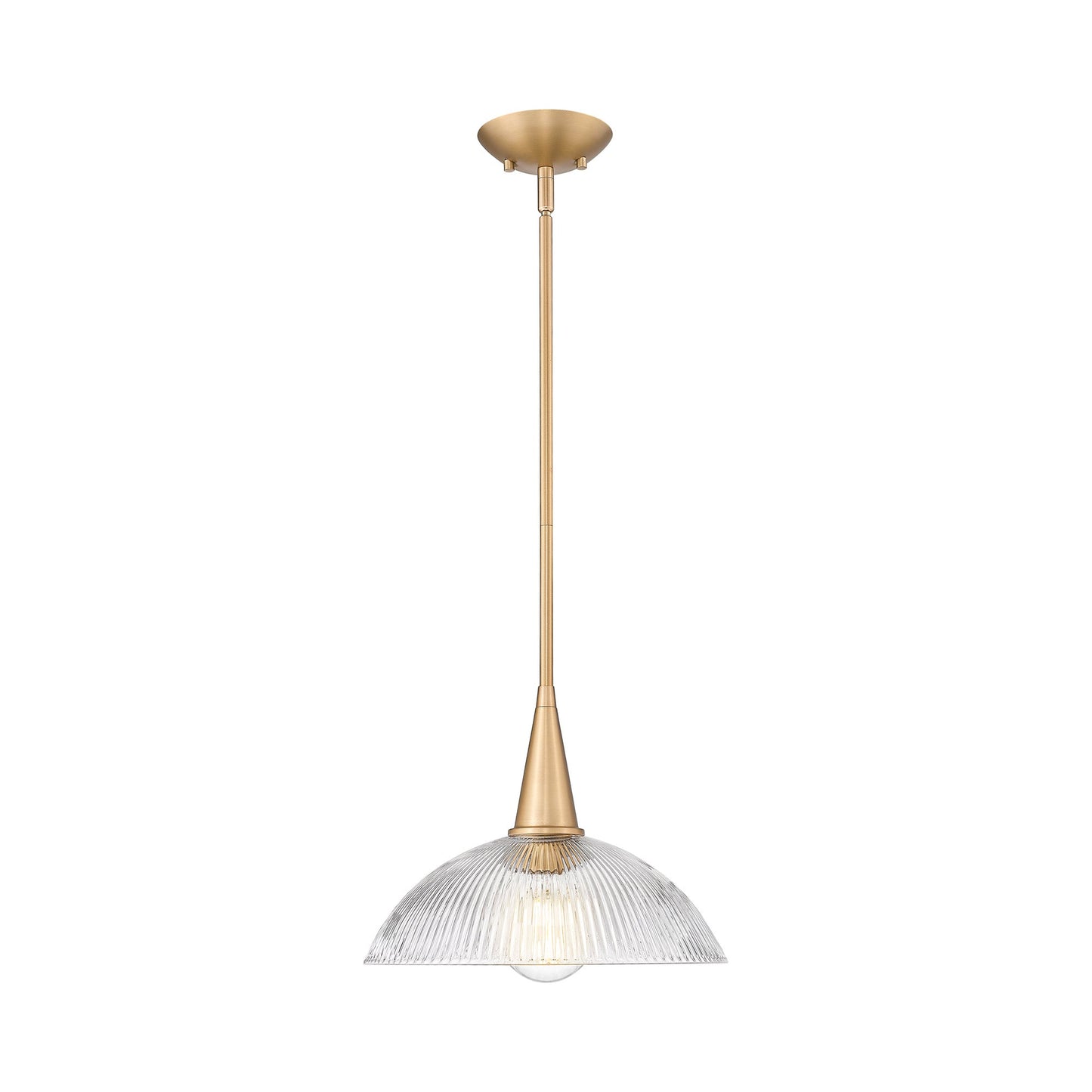 Lunelle Pendant Light in Modern Gold (12-Inch).