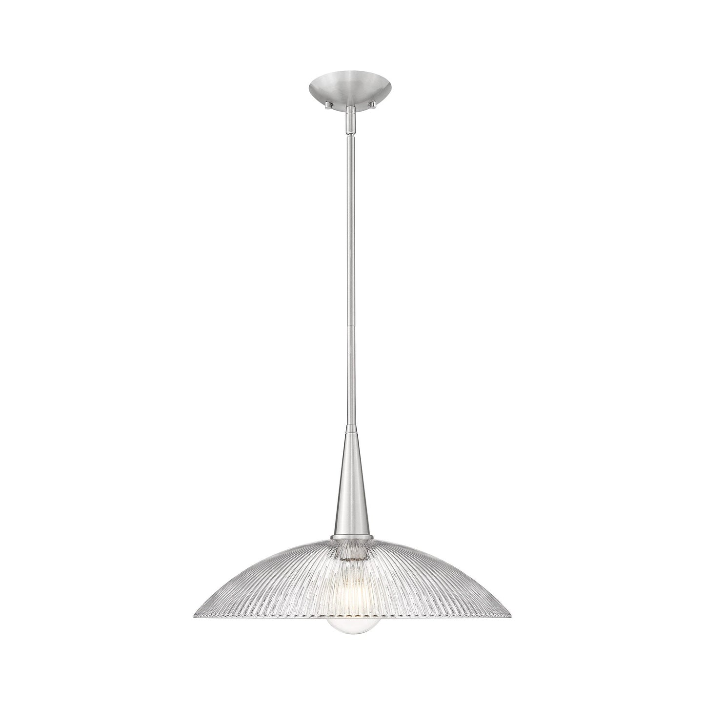Lunelle Pendant Light in Brushed Nickel (18-Inch).