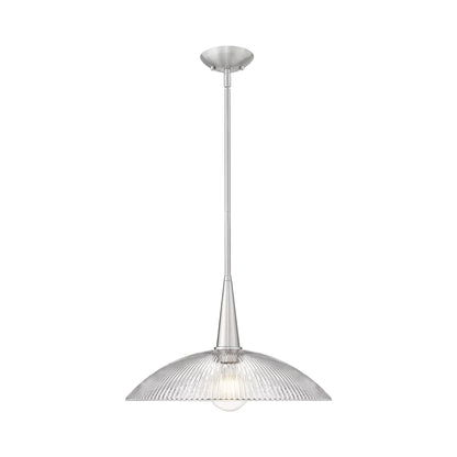 Lunelle Pendant Light in Brushed Nickel (18-Inch).