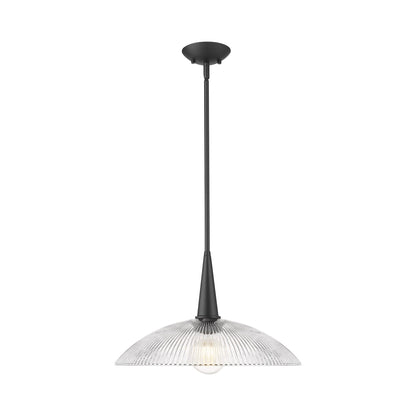 Lunelle Pendant Light in Matte Black (18-Inch).