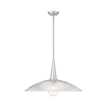 Lunelle Pendant Light in Brushed Nickel (24-Inch).