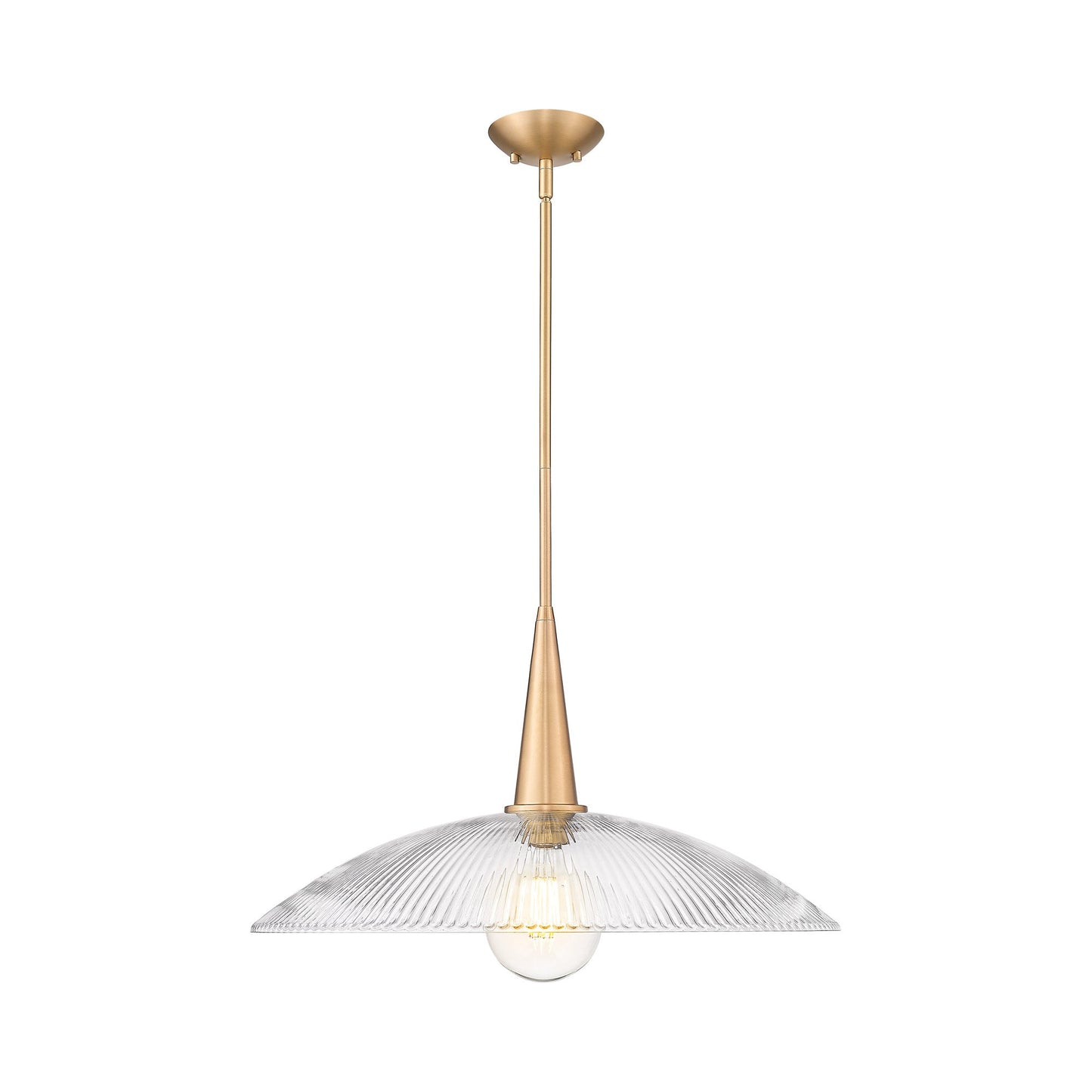 Lunelle Pendant Light in Modern Gold (24-Inch).