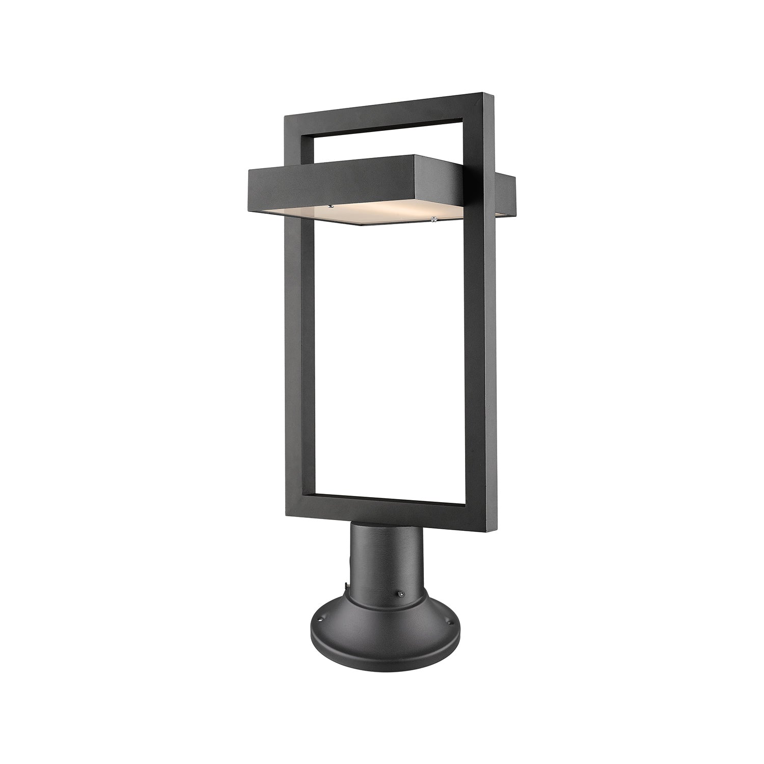 Luttrel 553PM Outdoor LED Pier Mount Light in Black (23.75-Inch).