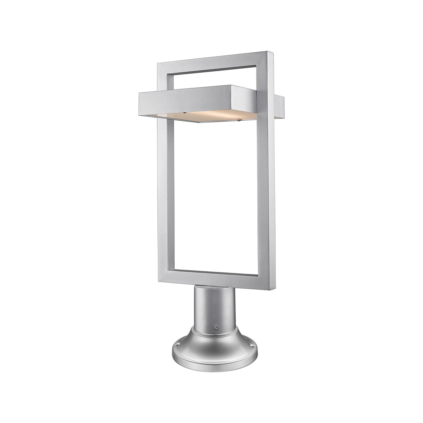 Luttrel 553PM Outdoor LED Pier Mount Light in Silver (23.75-Inch).
